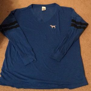 PINK long sleeve V-neck